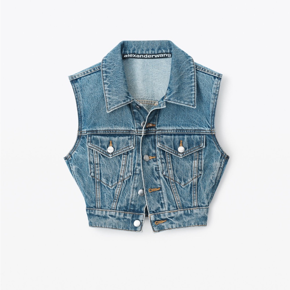 Alexander Wang Shrunken Trucker Vest